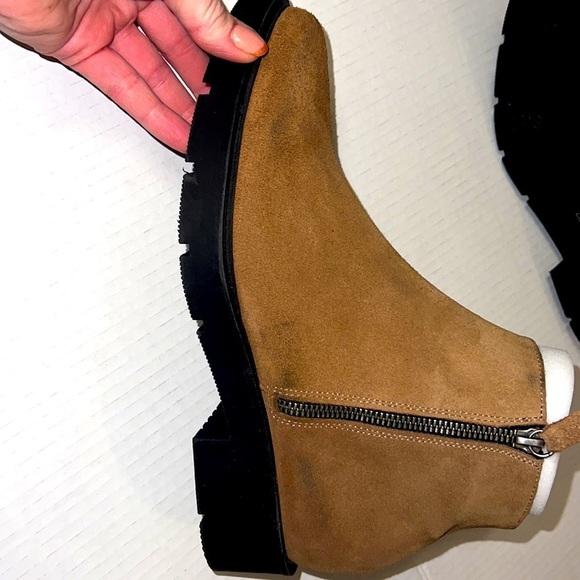 Andre Assous Tala Ankle Boot Side Zip Brown Suede Sz.39 EU / 9 - Picture 10 of 10